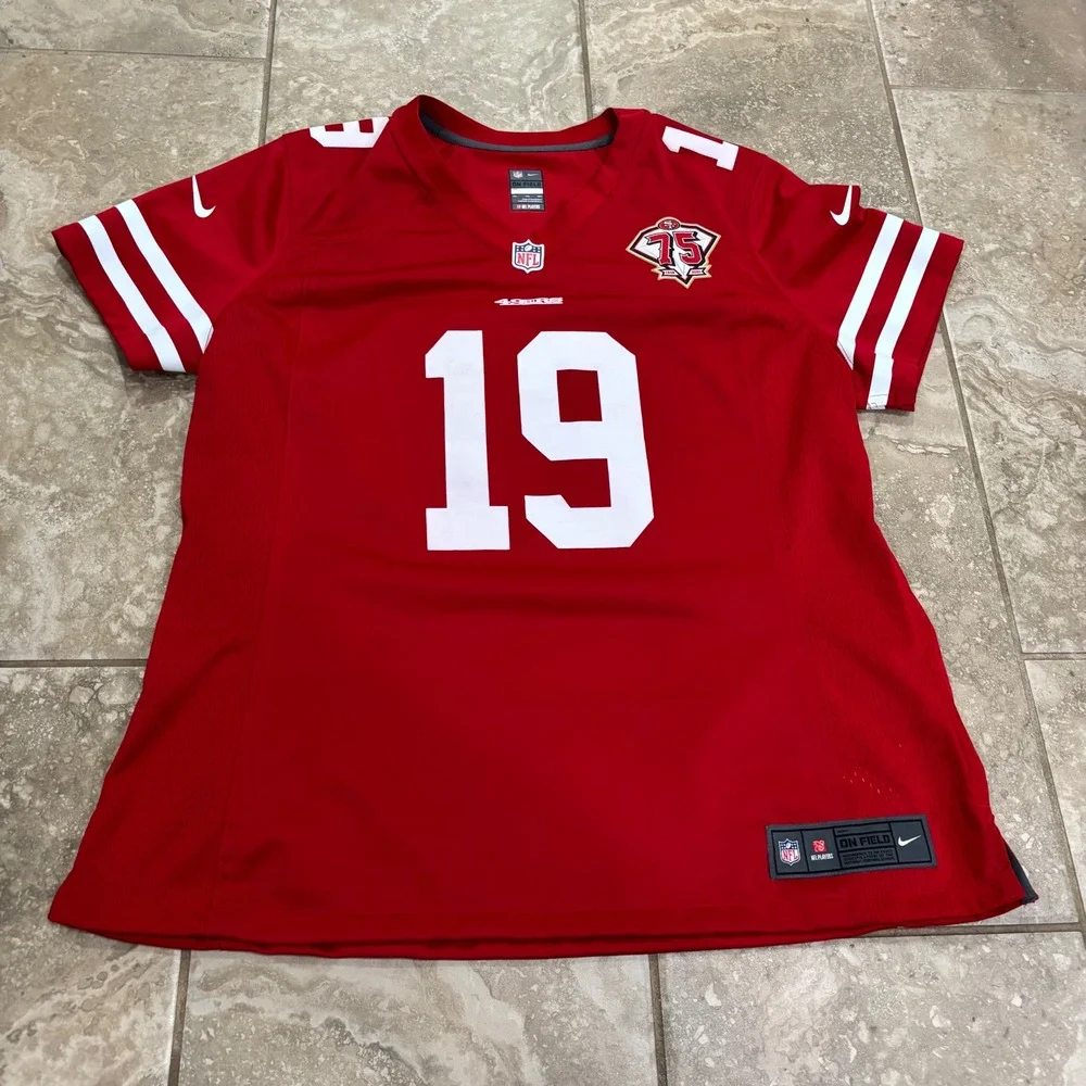 Nike‎ San Francisco 49ers Deebo Samuel 75th Anniversary Jersey Womens XXL Red